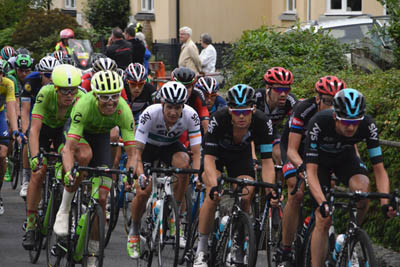 The Tour Of Britian in Bovey Tracey